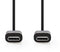 Nedis CCGP60700BK10 - USB-C 2.0-kabel - 100cm - Zwart