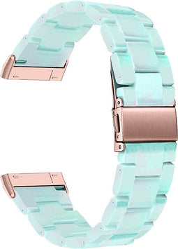 Resin Bandje Geschikt Voor Fitbit Versa 3, Sense - Lichtblauw