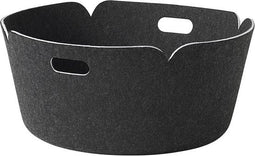 Restore Round opbergmand black melange