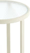 Retiro pilaar Ø35x80 cm - rib glas/crème