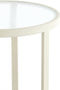 Retiro pilaar Ø40x100 cm - rib glas/crème