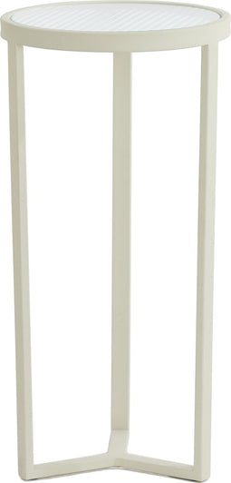 Retiro zuil Ø30x60,5 cm - helder rib glas/crème