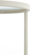 Retiro zuil Ø30x60,5 cm - helder rib glas/crème