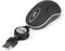 Retractable Optical Mouse NGS NGS-MOUSE-0973 1000 dpi Black Black/Grey