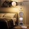 Retro design Booglamp - Staande Vloerlamp - Zilver - Opaalwit