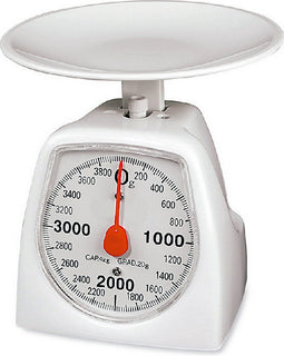 retro keukenweegschalen EDM Wit 4 Kg 16,5 x 11 x 13 cm