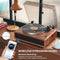 Retrolife - Platenspeler met Ingebouwde Luidsprekers - Riemaandrijving - 33/45 RPM - Vinyl - Bluetooth