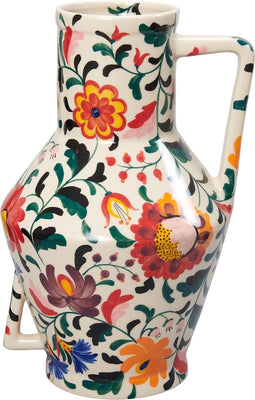 Return to Sender | Vaas Medium 30 cm Bed of flowers print handgeschilderd - Bloemenvaas