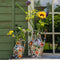 Return to Sender | Vaas Medium 30 cm Bed of flowers print handgeschilderd - Bloemenvaas