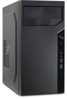 Inter-Tech IT-6505 - Micro Tower - 4 uitbreidingsslots - Zwart