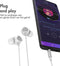 imoshion Bedrade Oordopjes met AUX / 3,5 mm Jack Aansluiting - In-Ear Oortjes met Draad - Wit
