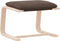 vidaXL - Voetenbank - 51x41x40 - cm - stof - donkergrijs