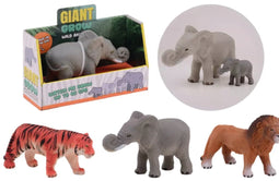 Reuze groeiende wilde dieren in doos - 3 assorti.