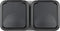 REV 0004090400 Wandcontactdoos dubbel Compleet AquaStorm Lichtgrijs, Zwart
