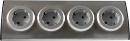 REV 0015400703 Stekkerdoos 4-voudig Platte stekker 1 stuk(s)