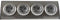 REV 0015400703 Stekkerdoos 4-voudig Platte stekker 1 stuk(s)