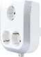 REV 0020340112 4-voudig Stopcontactsplitter Wit