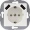 REV 0240130106 Stopcontact (onderbouw) Kinderbeveiliging, Met USB IP20 Wit