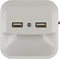 REV LED nachtlampje met geïntegreerde schemersensor en 2 USB-aansluitingen.