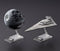 Revell 01207 Bandai Death Star II + Imperial Star Destroyer - Star Wars Plastic Modelbouwpakket