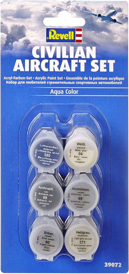 Revell Aqua 39072 Civilian Aircraft - Acryl Set Verf set