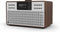 Revo SuperCD - Walnoot/Zilver | CD-speler - Dab Radio - Internetradio - USB - Bluetooth AptX