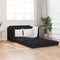 vidaXL - Vloersofa - Bed - 2-in-1 - Zwart - 124x71x78 - cm - Stof
