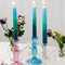 Rex Dip dye kaarsen set van 4 - Blauw - Kaars