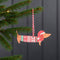 Rex London - Houten kersthanger 'Teckel'