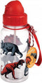 Rex London - Prehistoric Land - Dino's - Drinkfles met Rietje - Drinkbeker - Schoolbeker - 500ml - Rood