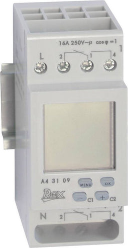 REX Zeitschaltuhren A43109 DIN-rail schakelklok 230 V