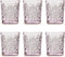 Libbey Drinkglas Hobstar - Charm Lavender – 35,5 cl - 1 stuk - vintage design hoge kwaliteit
