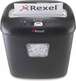 Rexel Duo Papierversnipperaar Voor Thuiskantoor/Thuiswerkplek - P- 3 Snippers - Invoer tot 10 A4 Vellen - Vernietigt Documenten, Creditcards, Nietjes En Paperclips - Opvangbak Van 17 Liter - Zwart