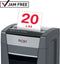 Rexel Momentum P420+ Ultrastille Papierversnipperaar P-4 Snippers voor Kantoor - Vernietigt tot 20 Vellen - Zwart