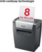 Rexel Momentum X308 Papierversnipperaar - P-3 Cross Cut Snippers - Papierinvoer tot 8 A4-Vel - Zwart
