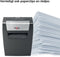 Rexel Momentum X308 Papierversnipperaar - P-3 Cross Cut Snippers - Papierinvoer tot 8 A4-Vel - Zwart