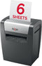 Rexel Momentum X406 Papierversnipperaar P-4 Snippers voor Thuiswerkplek - Invoer tot 6 A4 Vellen - Zwart
