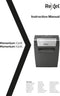 Rexel Momentum X406 Papierversnipperaar P-4 Snippers voor Thuiswerkplek - Invoer tot 6 A4 Vellen - Zwart