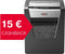 Rexel Momentum X415 Stille Papierversnipperaar P-4 Snippers voor Thuiskantoor of Kantoor - Invoer tot 15 A4-Vellen - Zwart