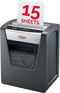 Rexel Momentum X415 Stille Papierversnipperaar P-4 Snippers voor Thuiskantoor of Kantoor - Invoer tot 15 A4-Vellen - Zwart