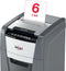 Rexel Optimum AutoFeed+ 100M Fluisterstille Papierversnipperaar P-5 Micro voor Thuiskantoor/Thuiswerkplek - Invoer tot 100 Vellen - Zwart