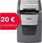 Rexel Optimum AutoFeed+ 100X Fluisterstille Papierversnipperaar P-4 Snippers voor Thuiskantoor/Thuiswerkplek - Invoer tot 100 Vellen - Zwart