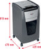 Rexel Optimum AutoFeed+ 225X Fluisterstille Papierversnipperaar P-4 Snippers voor Kantoor - Invoer tot 225 Vellen - Zwart
