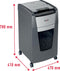 Rexel Optimum AutoFeed+ 300M Fluisterstille Papierversnipperaar P-5 Micro voor Kantoor - Invoer tot 300 Vellen - Zwart
