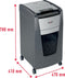 Rexel Optimum AutoFeed+ 300X Fluisterstille Papierversnipperaar P-4 Snippers voor Kantoor - Invoer tot 300 Vellen - Zwart
