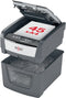 Rexel Optimum AutoFeed+ 45X Fluisterstille Papierversnipperaar P-4 Snippers voor Thuis/Thuiskantoor - Invoer tot 45 Vellen - Zwart