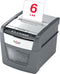 Rexel Optimum AutoFeed+ 45X Fluisterstille Papierversnipperaar P-4 Snippers voor Thuis/Thuiskantoor - Invoer tot 45 Vellen - Zwart