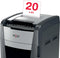 Rexel Optimum AutoFeed+ 750X Fluisterstille Papierversnipperaar P-4 Snippers voor Kantoor - Invoer tot 750 Vellen - Zwart