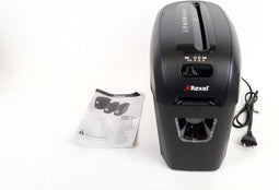 Rexel Prostyle+ 5 Papierversnipperaar voor Thuiskantoor/Thuiswerkplek - P- 4 Snippers - Invoer tot 5 A4 Vellen - Vernietigt Documenten, Creditcards, Nietjes En Paperclips - Opvangbak Van 8 Liter - Zwart