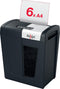 Rexel Secure MC6 Fluisterstille Papierversnipperaar P-5 Micro voor Thuis/Thuiswerken - Invoer tot 6 Vellen - Zwart